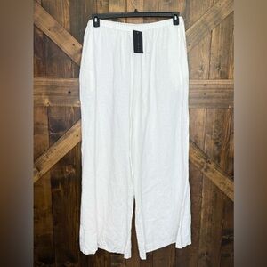 NWT Bryn Walker Osca Light Linen Wide-Leg Pull-On Pants Women’s Plus Size 2X